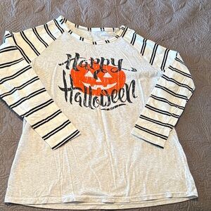 Striped Halloween Kids Shirt